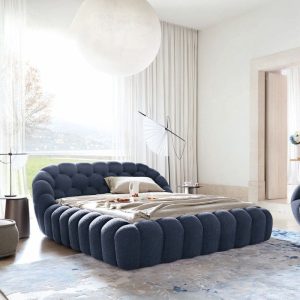 Giường Ngủ Bọc Đệm Quả Bí