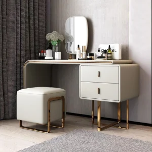 Bàn kệ đồ có gương thiết kế hiện đại