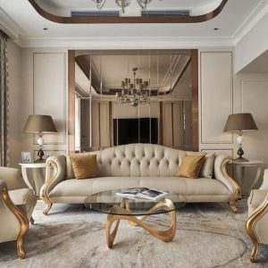 Ghế Sofa Tân Cổ Điển Phòng Khách Sang Trọng
